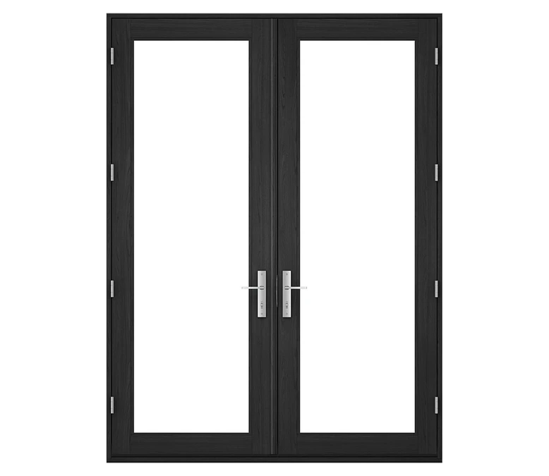 Pella Reserve Contemporary Wood Hinged Patio Door in Wilmington